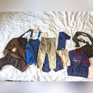 4T Boy Bundle With Christmas Pajamas & Coat